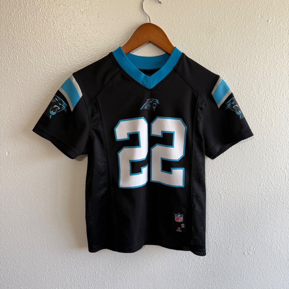 NFL Team Apparel Youth Small McCaffrey #22 Panthers Jersey Football Sporty